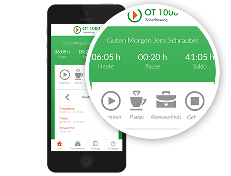 Mobile Zeiterfassung